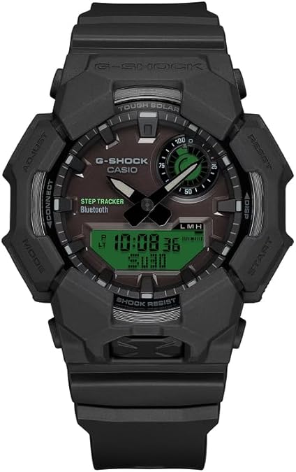 G-Shock GAB010BEG-1A Bold Electric Green Ana-Digi Black Resin Tough Solar