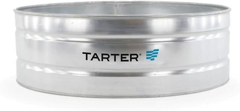 خزان Tarter Round Mega Stock - سعة 390 جالونًا، فولاذ مجلفن، حافة علوية ملفوفة، موديل # WTR62
