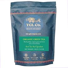 TGL Organic Green Tea 100 Gram | Vacuum Sealed for Freshness