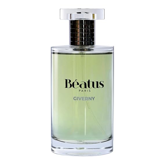 Beatus Paris Giverny - عطر فاخر للنساء - ماء عطر - عطر يدوم طويلاً مع روائح الورد الفاكهي وخشب الصندل والبرغموت والفانيليا - للاستخدام طوال اليوم - بخاخ EDP بحجم مناسب للسفر - 3.4 أونصة