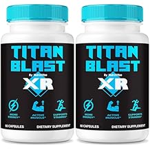 (2 Pack) Titan Blast XR Capsules Daily TitanBlast Formula with a Premium Blend to Support Lasting Energy, Performance & Stamina | Just 2 Easy-to-Swallow Pills for Everyday Well-Being (120 Capsules)