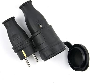 16A 220 V-250 V 2 P+E IP44 الفول المواصفات الصناعية ذكر & أنثى التوصيل المقبس للكابل موصل الطاقة الكهربائية المطاط