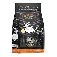 شركة Bones Coffee Company حبوب قهوة بنكهة Waff Weather من The Nightmare Before Christmas، قهوة كاملة متوسطة التحميص منخفضة الحموضة، بنكهة الشوفان الكريمية (12 أونصة)
