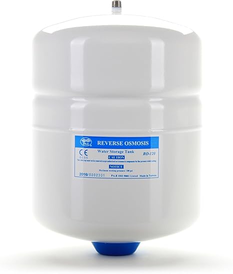 Hydronix RO-152-W14 Reverse Osmosis 6 Gallon (5.5 Draw-Down) Water Tank - White, 1/4" Port (White, 2 gal)