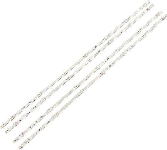 4pcs/Set LED Backlight Strip Fit for TELEFUNKEN DLED43287FHDCNTDFVP TV T43FX280DLB Fit for Vestel 430DRT-VNB-A/B VES430DNDL2DN12(Kit 4pcs for 1 TV)