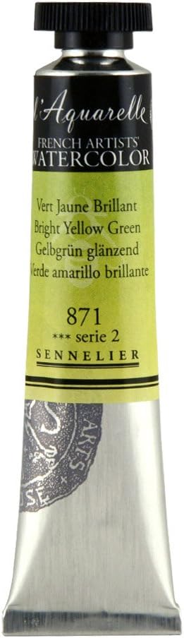 SENNELIER L'Aquarelle French Watercolor, 21ml Tube, S2 Bright Yellow Green