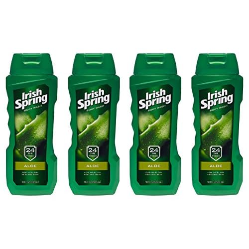 غسول الجسم الربيعي الأيرلندي ، الألوة فيرا ، 18 Fl Oz Pack of 4