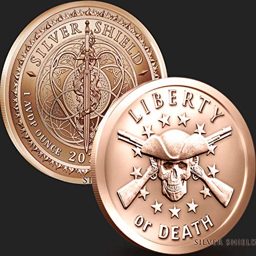 1 oz Liberty or Death Copper Round Uncirculated in Protective Capsule