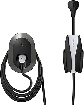 حامل حائط منظم كابل الكل في واحد مخصص من Spigen مصمم لجميع كابلات شاحن Tesla Mobile [موديل 3/Y/X/S 2025/2024/2023/2022] - فضي داكن