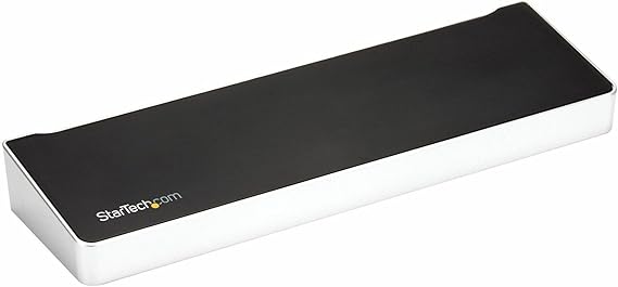 USB-C Triple Monitor Docking Station for MacBook Pro / Air M1 M2 M3 M4 & Windows, Universal 4K HDMI DP Dock, Thunderbolt Compatible, 100W Laptop Charging - TAA, Black, Silver