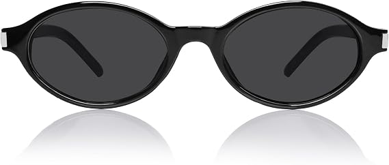 Retro Oval Sunglasses for Women, 90s Designer Sun Glasses Y2K Trendy Narrow Shades, UV400 Protection, OP2511