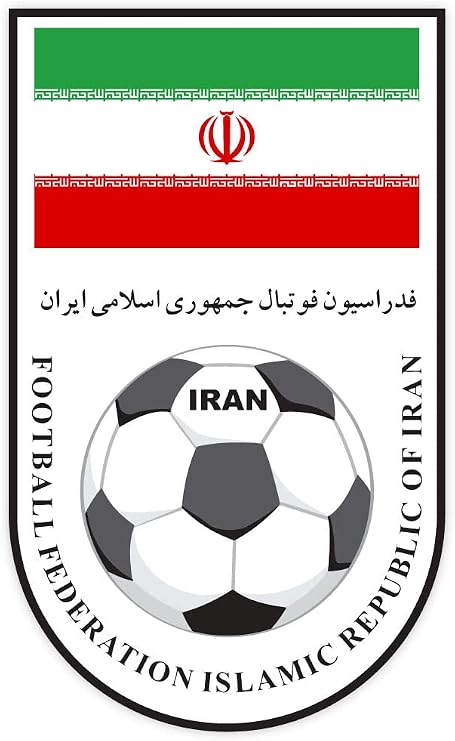 ملصق ملصق الاتحاد الوطني لكرة القدم التابع لفريق إيران الوطني لكرة القدم 3 "x 5"