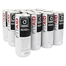 مزيج استرداد FITAID | 100٪ نظيف وصديق للباليو | لا ألوان اصطناعية أو نكهات أو محليات | BCAAs ، L-Glutamine ، L-Arginine ، Omega 3s ، 12 Ounce Can (حزمة من 12)