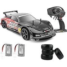 RC Drift Car 1/10 2.4GHz 4WD 70KM/H High Speed Remote Control Sport Racing On-Road Vehicle with 4PCS Replacement Tires Birthday Xmas Gift