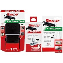 Tomcat Trap and Bait Bundle for Rats and Mice, Includes 2 Press 'N Set Mouse Traps, 1 Rat Snap Trap and Attractant Gel