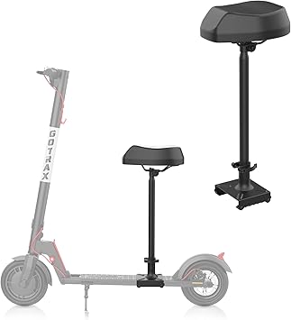 Gotrax Electric Scooter Seat Exclusive for Adult Scooter Models GXL V2 & XR Ultra, Adjustable Comfort with Shockproof Design, Black (Saddle Basic)