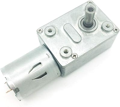 Bringsmart 12V 3rpm DC Worm Gear Motor 25kg.cm High Torque Mini Turbine Worm Reducer Motor قفل ذاتي Micro Gear Motor Reversible JGY-370 12V 3rpm