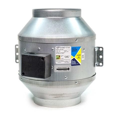 Fantech FKD 12-230 1،305 CFM 230 / 1 / 60 مروحة تدفق مختلطة مضمنة ، 12 بوصة"