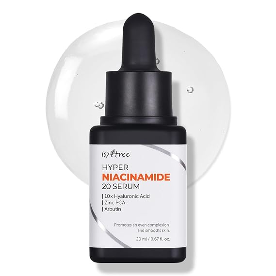 ISNTREE Hyper Niacinamide 20 Serum 20ml | 10x Hyaluronic Acid | يساعد على تقليل المسام | Evens Skin Tone | Korean Skincare