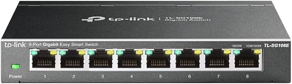 TP-Link TL-SG108E، مفتاح جيجابت الذكي السهل ذو 8 منافذ