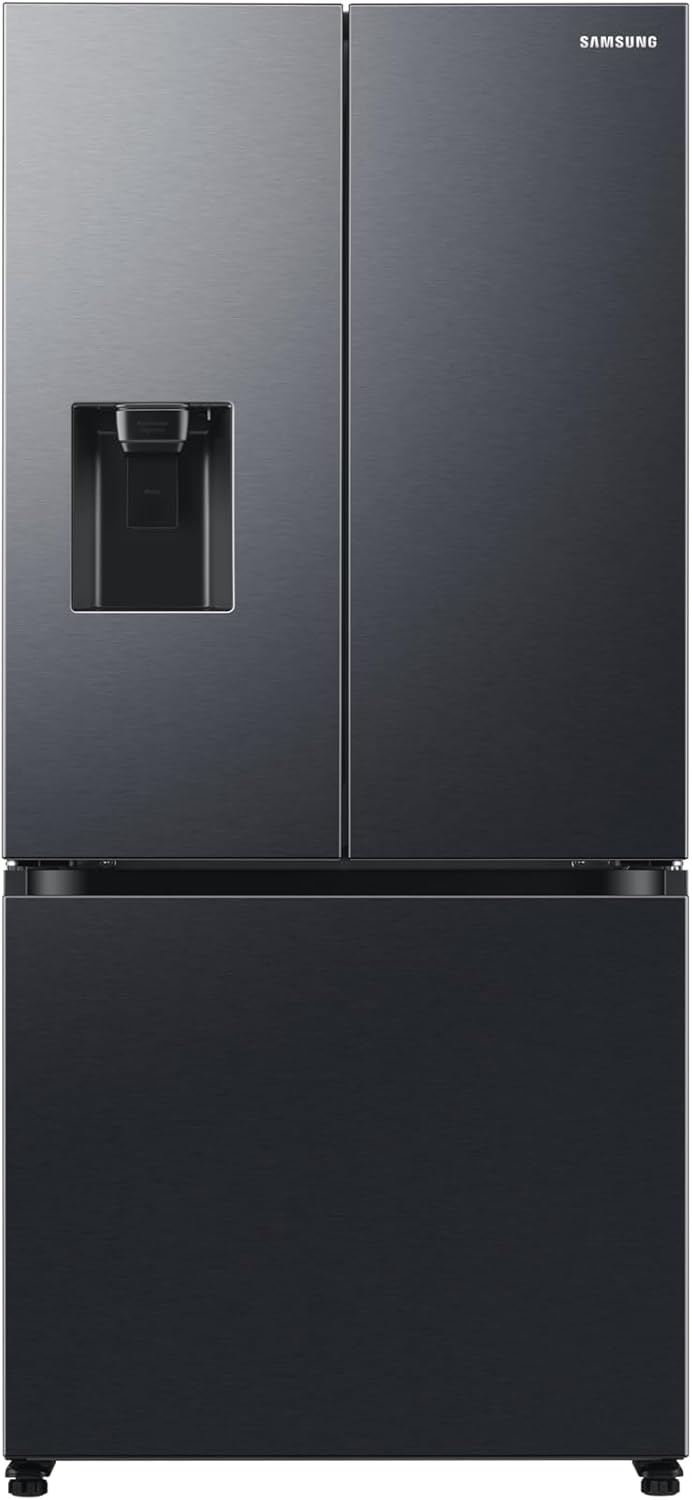 Samsung Series 7 French Style Fridge Freezer, Features SpaceMax™ and Twin Cooling Plus™ Technology, Ice Dispenser, Black, Model: RF50C532EB1 [Energy Class E]