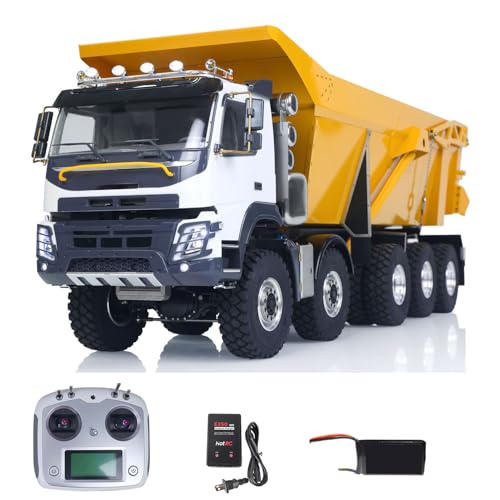 TOUCAN RC HOBBY 114 219 3Speed RTR RC Hydraulic Dumper Metal Radio Controlled Truck 10X10 10X6 RC Tipper Differential Locks Sound Battery