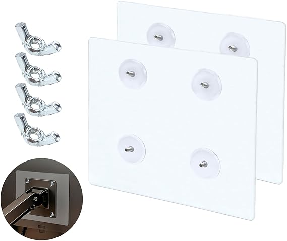 Non VESA Monitor Mount Adapter - 100x100 mm VESA Adaptor Mount for Monitor Without Holes for 24-32 inch Flat Panel Monitors Load Capacity 17lbs, 2Pack