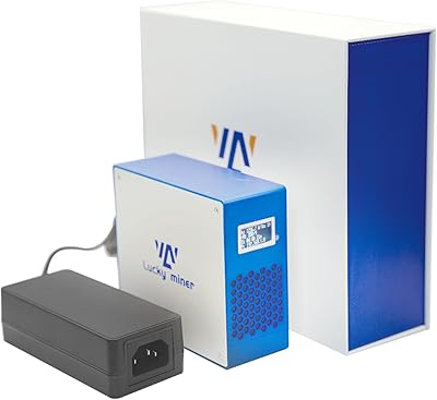 Bitcoins BTC Solo Miner Device LV07 Asic Algorithm 1000GHS 2.4G WiFi SHA-256 BM1366 Lotto Micro Silent Cryptocurrency 25watt Machine for Home Use, Blue