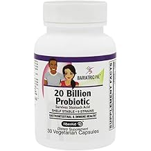 BariatricPal Probiotic 20 مليار CFU كبسولات صحة الجهاز الهضمي والمناعة (30 عد)