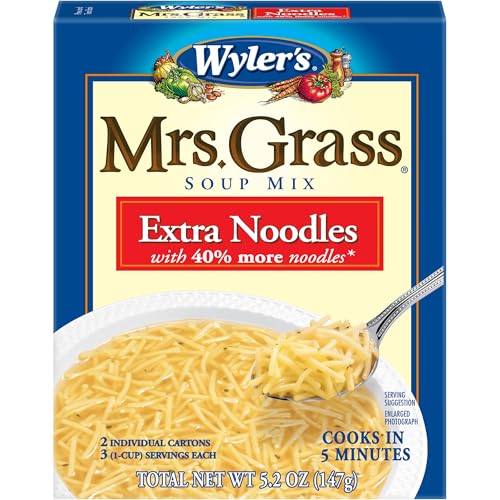 Wylers Mrs. Grass Extra Noodles Soup Mix، 5.2 Oz Box
