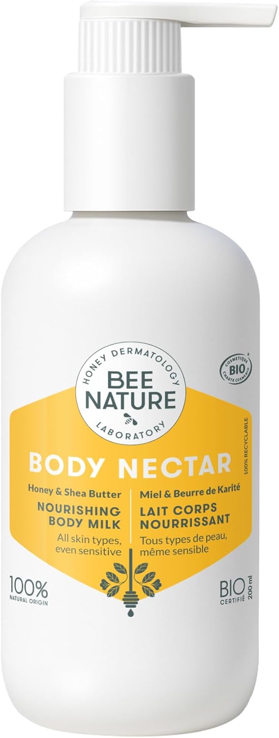 Bee Nature - Honey Body Lotion - Organic Body Cream - Relieve Eczema Rash - Moisturize Nourish - Non Greasy - Suitable for Dry, Itchy, Sensitive Skin - 100% Natural - 200ml