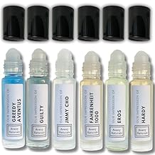 الرجال زيت الجسم كولونيا - العطور المتماثلة، البديل العطر زيت الجسم، كولونيا Gourmand، 6 Pc (رجل مذكر)