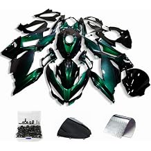 ZXMOTO Green Purple Chameleon Fairing Kit with Gas Fuel Tank Fit for Kawasaki Ninja 400 2018-2023 2022 2021 2020 2019,EX400 Injection ABS Plastic Bodywork