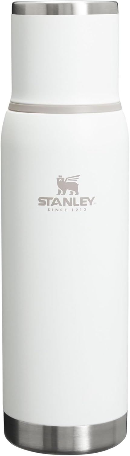 Stanley 1913 Adventure to-Go Thermal Flask 1.0L - 25 Hours Hot - 27 Hours Cold - Leakproof - Insulated Lid - BPA-Free Insulated Bottle - Dishwasher Safe - Coffee Flask - Frost
