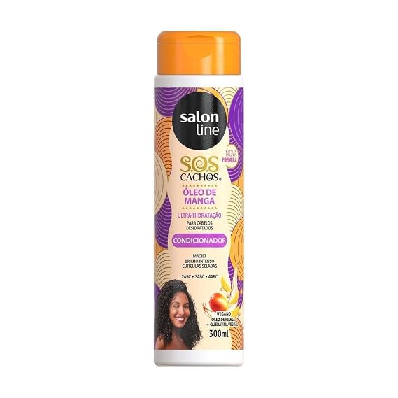 خط صالون Linha Tratamento (SOS Cachos) - Condicionador 300 Ml - (مجموعة معالجة خط الصالون (SOS Curls) - بلسم 10.14 Fl Oz