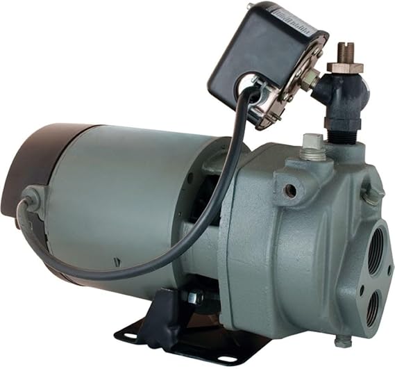 Star JHU10 1 مضخة HP من الحديد الزهر القابل للتحويل للعلف الضحل أو الآبار العميقة ، مصنوعة في الولايات المتحدة الأمريكية باستخدام أغلبية الولايات المتحدة. المحتوى