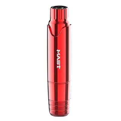Rotary Tattoo Machine, Mast P10 Microblading Pen Machine, Permanent Makeup Eyebrow Lips Eyeliner and More Red