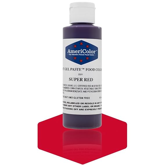 AmeriColor Soft Gel Paste Food Color، 4.5-Ounce، Super Red