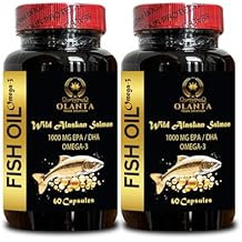 كبسولات زيت السلمون الألاسكي الفاخرة أوميجا 3 EPA DHA، يتم حصادها بشكل مستدام، بدون مكونات صناعية، بدون تجشؤات سمكية، مثالية للاستخدام اليومي - زجاجتان