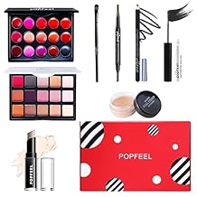 FantasyDay All in One Professional Makeup Kit for Women Girls Holiday Makeup Gift Sets Xmas Essential Bundle تشمل Eyeshadow Palette أحمر الشفاه Blush Concealer Eyeliner Mascara Brush Eyebrow Pencil