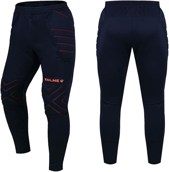 KELME Soccer Goalie Pants with Protection Pads Premium Hip and Knee Protection Kids Youth and Adults Sizes