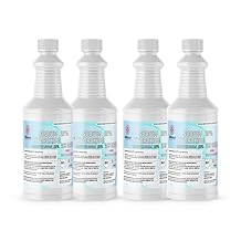 هيدروكسيد الصوديوم 25٪ ACS Grade - 4 Quarts - Multi-Pack Chemical للتنظيف الصناعي ، وتعديل الأس الهيدروجيني ، والتحييد