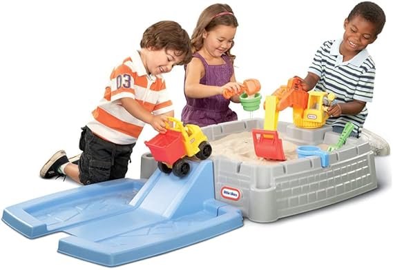 Little Tikes Big Digger Sandbox ، أبيض
