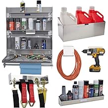 Speedway Motors مجموعة مقطورة ومقطورة ألمنيوم | حل تخزين كامل لمقطورات سيارات السباق | اللوازم والمعدات والملحقات والمزيد | البناء المتين للألمنيوم