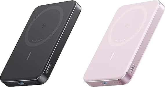 Anker MagGo Power Bank, Ultra-Slim 10,000mAh Magnetic Battery Pack, Qi2 Certified 15W Ultra-Fast MagSafe Compatible Portable Charger, Ergonomic Design, for iPhone16/15/14/13/12 Series Only