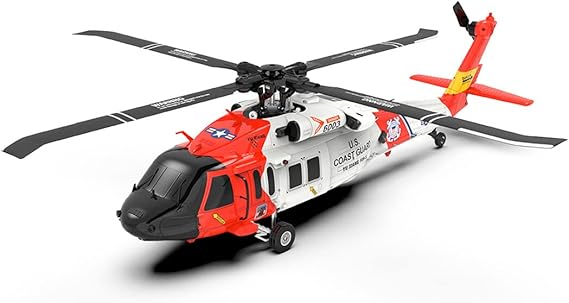 F09-S RC Helicopter, 1/47 Remote Control Helicopter 2.4G 6CH DD RC Aircraft for Adults, 6G/3D Stunt RC Airplane, Brushless Aaileronless RC Flying Plane with Flight Control-RTF, Type 3