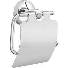 Cera Hera Aluminium Paper Holder with Flap Guard (Silver) | Wall Mount | Space-Saving & Durable Bathroom Solution | Easy Installation F5007110