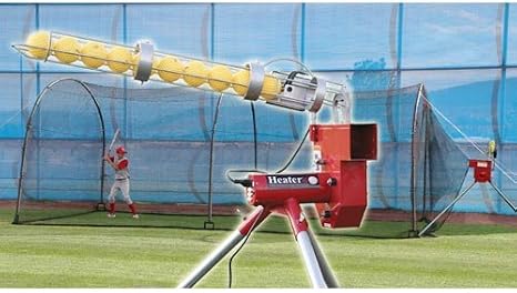 سخان الرياضة DEUCE DUAL WHEEL PITCHING MACHINE و XTENDER 36 'CAGE
