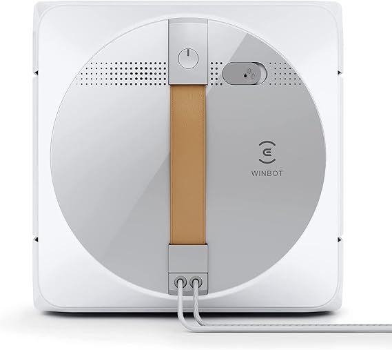 ECOVACS Winbot W1 Pro Window Cleaning Robot ، التنظيف الذكي بتقنية Dual Cross Water Spray ، Win SLAM 3.0 Path Planning ، 2800Pa Suction Power ، Edge Detection Technology ، App Control ، Gray   
