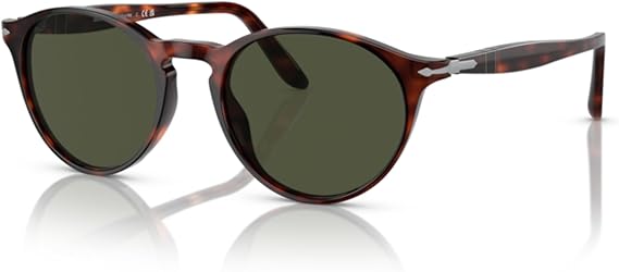نظارة شمسية دائرية للرجال من Persol PO3092SM + مجموعة مع مجموعة نظارات داخلية